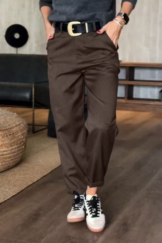 Female Simple Straight All-matching Casual Pants