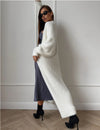 Imitation Mink White Sweater Cardigan Coat Women's Loose