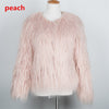Women's Short Long Sleeve Plus Size Fur Coat