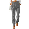 Ruffled Elastic Waistband High Waist Trousers