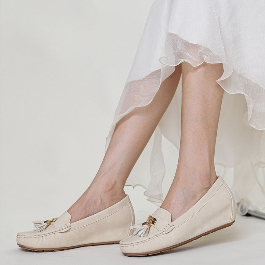 Flat Heel Height Increasing Insole Nude Casual Work Shoes