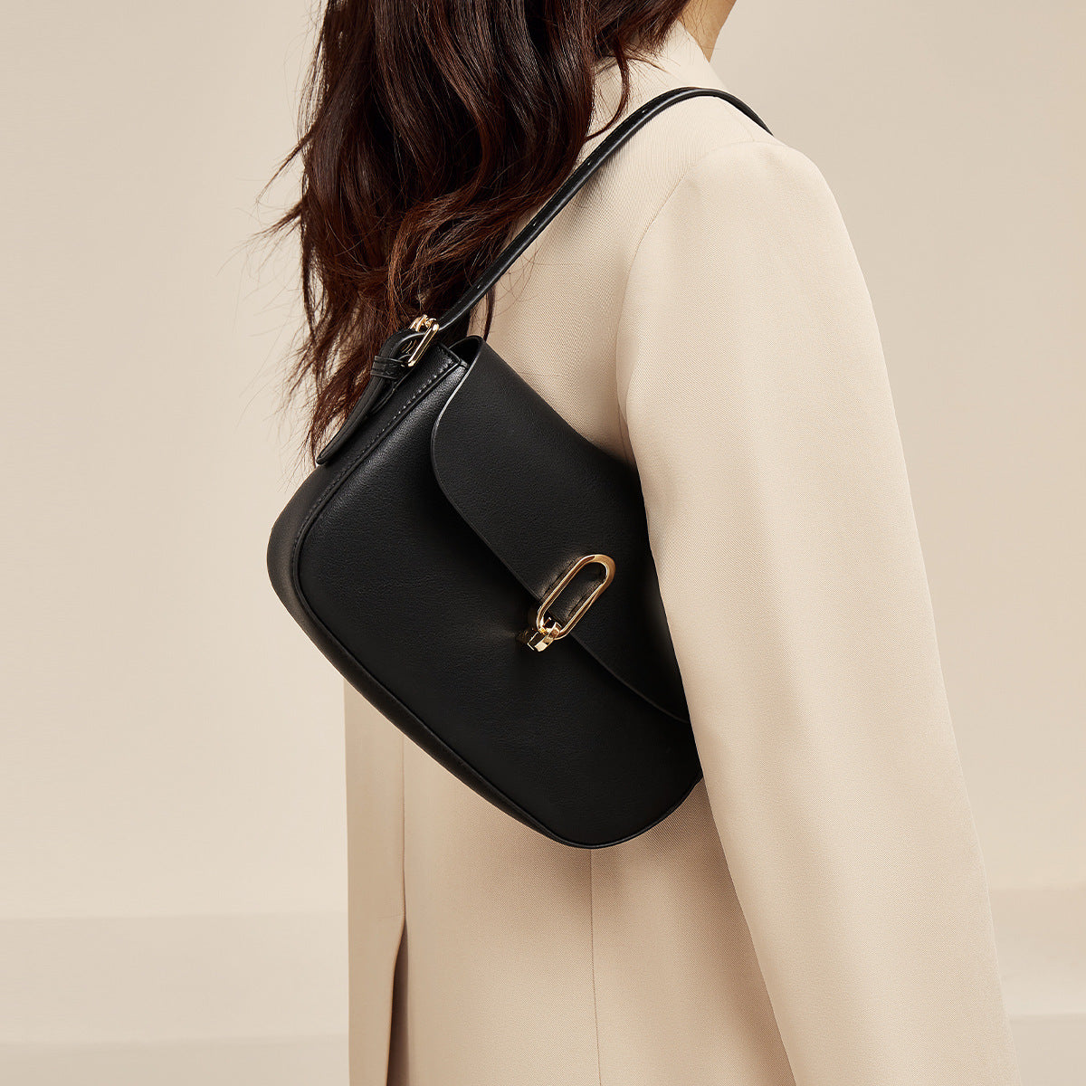 Two-layer Cowhide Genuine Leather Square Shoulder Messenger Bag