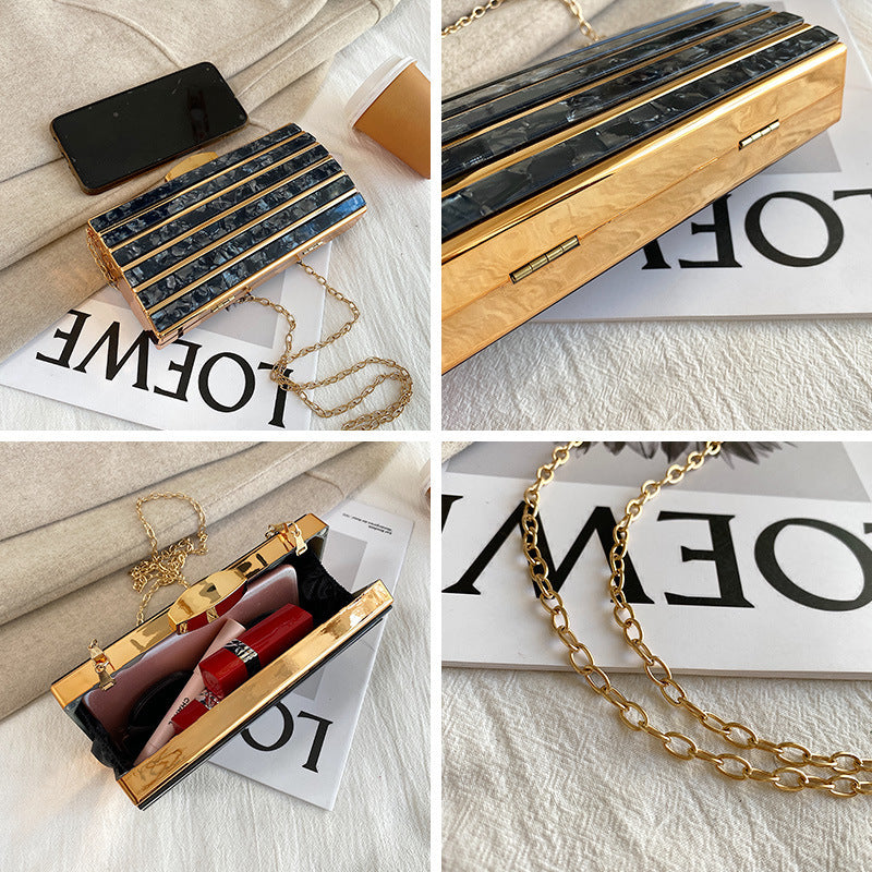 Borsa da sera in acrilico di alta qualità da donna