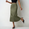 Womens Satin Mermaid Skirt SpringSummer Style
