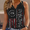 Ladies' V-neck Printed Fashionable Camisole Vest