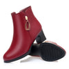 New Side Zipper Mid Heel Boots Women