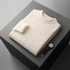 Half Collar Cashmere Sweater Men's Long Sleeve