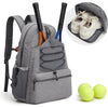 Men's And Women's Tennis Backpack Large Peak Ball Bag Can Hold 4 Rackets With Shoes Compartment