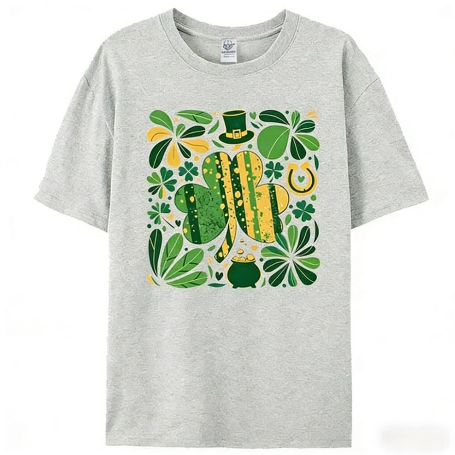 Lucky Clover Shirt Top Womens