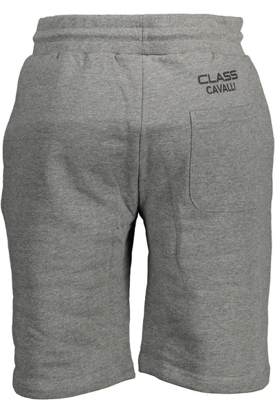 "CAVALLI CLASS PANTALONE BERMUDA UOMO GRIGIO"
