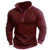 Men's Coat Contrast Color Zipper Casual Sweatshirt