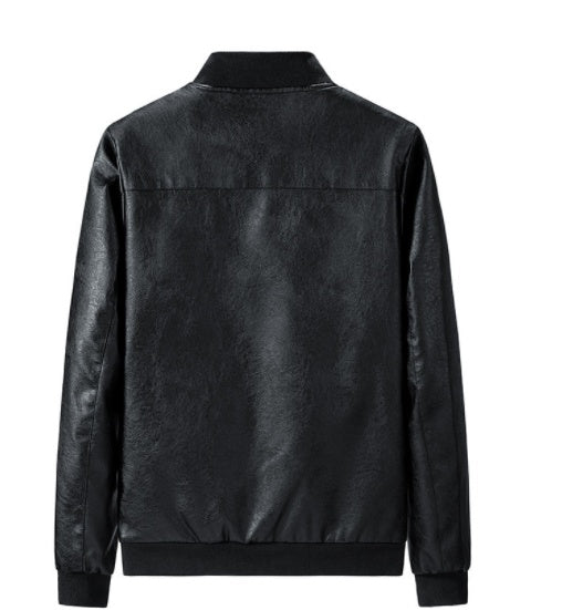 Men's Spring And Autumn Leather Jacket