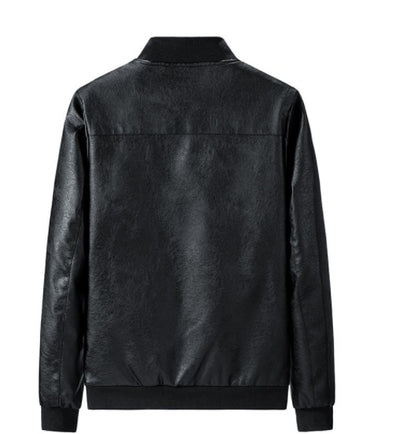 Men's Spring And Autumn Leather Jacket
