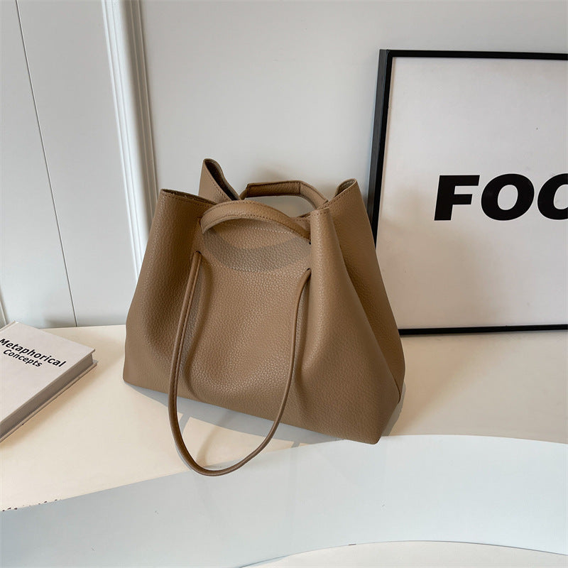 Borsa a tracolla portatile da donna, grande capacità