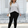 Women's Plus Size Polo Collar Bottoming Shirt