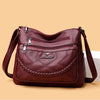 Fashion Shoulder Bag Soft Leather Middle-aged Women's Large Capacity