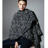 High-grade Plush Jacquard Buckle Shawl