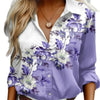 New Womens Delicate Floral Print Long Sleeve Shirt