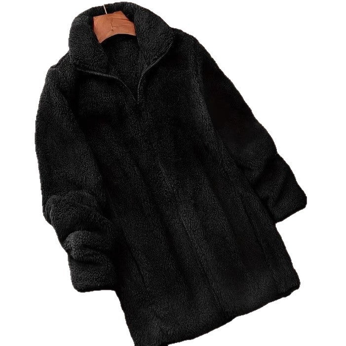 Fleece-lined Outdoor Fleece Coat Double-sided Fleece Jacket