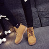 Pink With Velvet Lining Warm Flat Bottom High-top Men's Shoes Couple Martin Boots