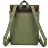 New Canvas Leather Large Capacity Backpack