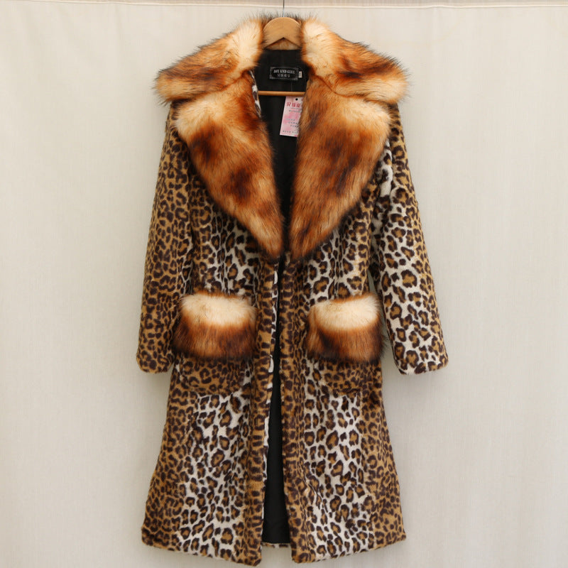 Long Fur Mink Casual Warm Jacket