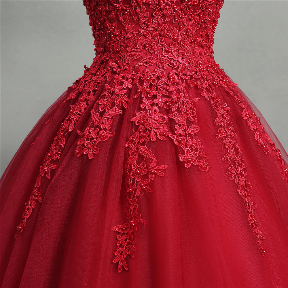 Abiti da sposa Abiti da damigella d'onore Tulle Tutu da donna con scollo a V