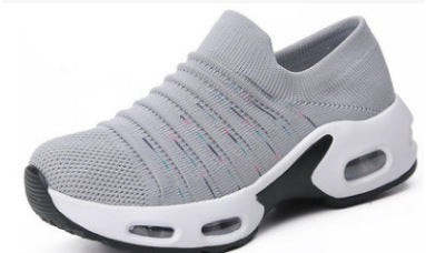 Plus Size Fly-knit Socks Shoes Women's Stretch Knitted