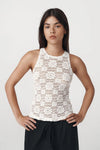 Top da donna attillato, sexy, traforato e alla moda