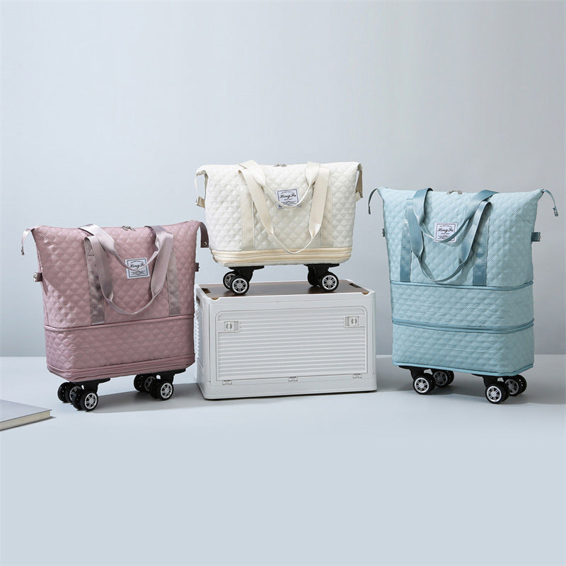 Borsa da viaggio universale con rombo, leggera, con separazione tra asciutto e bagnato, grande capacità, per fitness e yoga