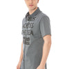"COSTUME NATIONAL CAMICIA MANICHE CORTE UOMO GRIGIO"