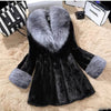 Artificial Mink Hair Women's Long Big Fur Collar