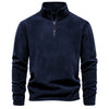 Men's Autumn And Winter New Stand Collar Half Zip Long-sleeved Sweater