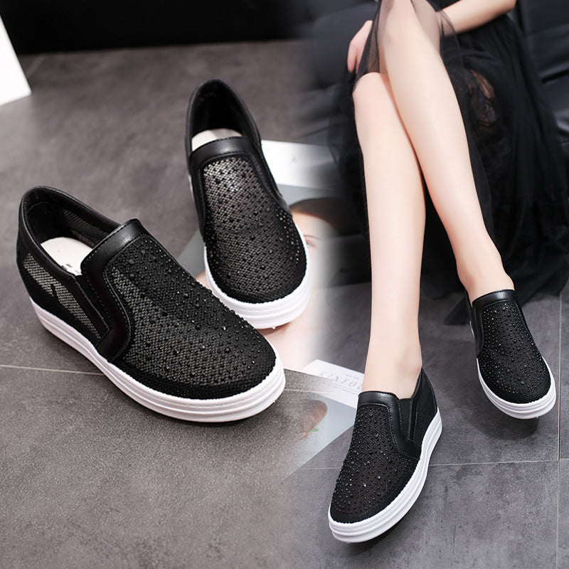 Wedge Shoes Breathable Inner Extra Slip-on Shoes