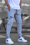 Men's Zipper Overalls Retro Casual Jogger Pants