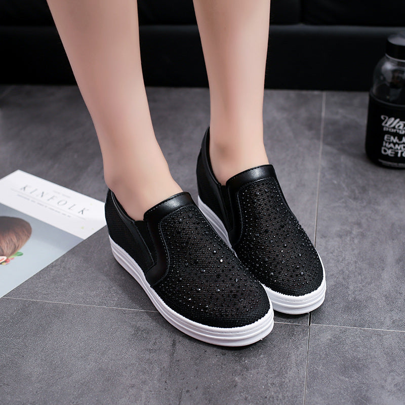 Wedge Shoes Breathable Inner Extra Slip-on Shoes