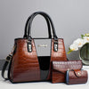 Women's Crocodile Stitching Three-piece Shoulder Bag