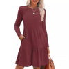 Women's Round Neck Fashion Casual Dress