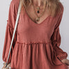 New Solid-color Chiffon Blouse For Women Casual Style