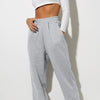 Women's High Waist Loose Sports Pants Comfortable High Waist Jogging Pants Casual Sweatshirt Pants With Pockets