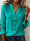 Camicia Casual con Collo Coreana, Vestibilità Comoda e Versatile, di Tendenza