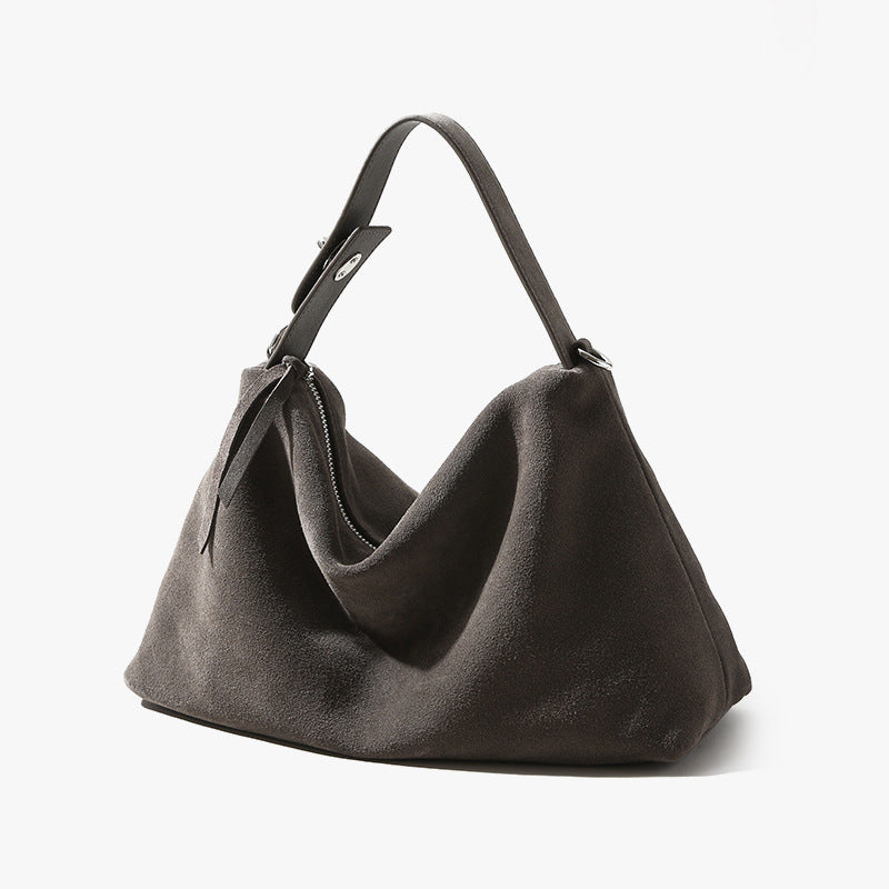 Crossbody Pillow Bag Women's One-shoulder Matte Cowhide Commuter Bag