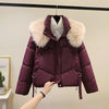 Women's Short Cotton-padded Jacket, Versatile And Fashionable, Stand-up Collar, Thick And Warm Loose Style