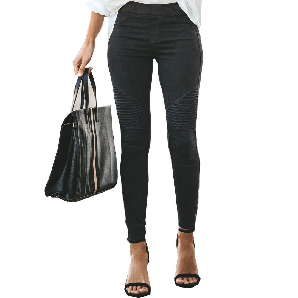 Stylish Womens Casual Slim-fit Stretch Pants