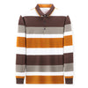Striped Lapel Men's Long-sleeve