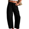 European And American Corduroy Loose Straight Trousers Women