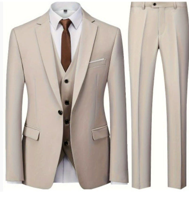 Completo da uomo tre pezzi abbigliamento da lavoro abbigliamento formale