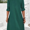 Elegant Color Short Sleeve Dress For Spring  Summer Women's Clothing