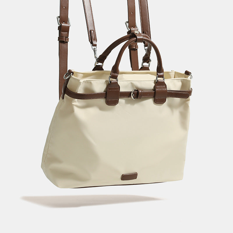 Borsa a tracolla in nylon semplice e capiente da donna