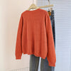 Solid Color Fashion Street Versatile Thick Needle Sweater Cardigan